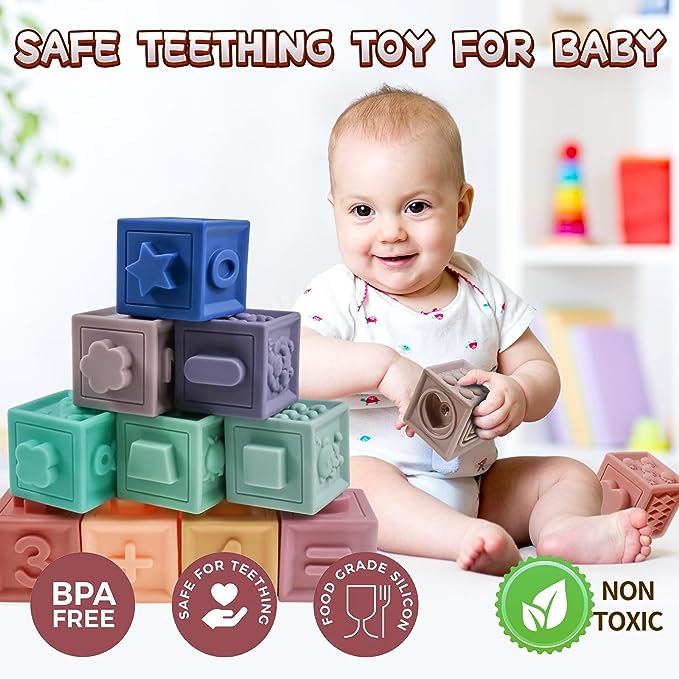 Baby Toys 6-18 Months, Toddler Toys Age 1-2, (3-in-1) Infant Montessori Toys for Babies, Learning Educational Preschool Toys for Boy and Girl