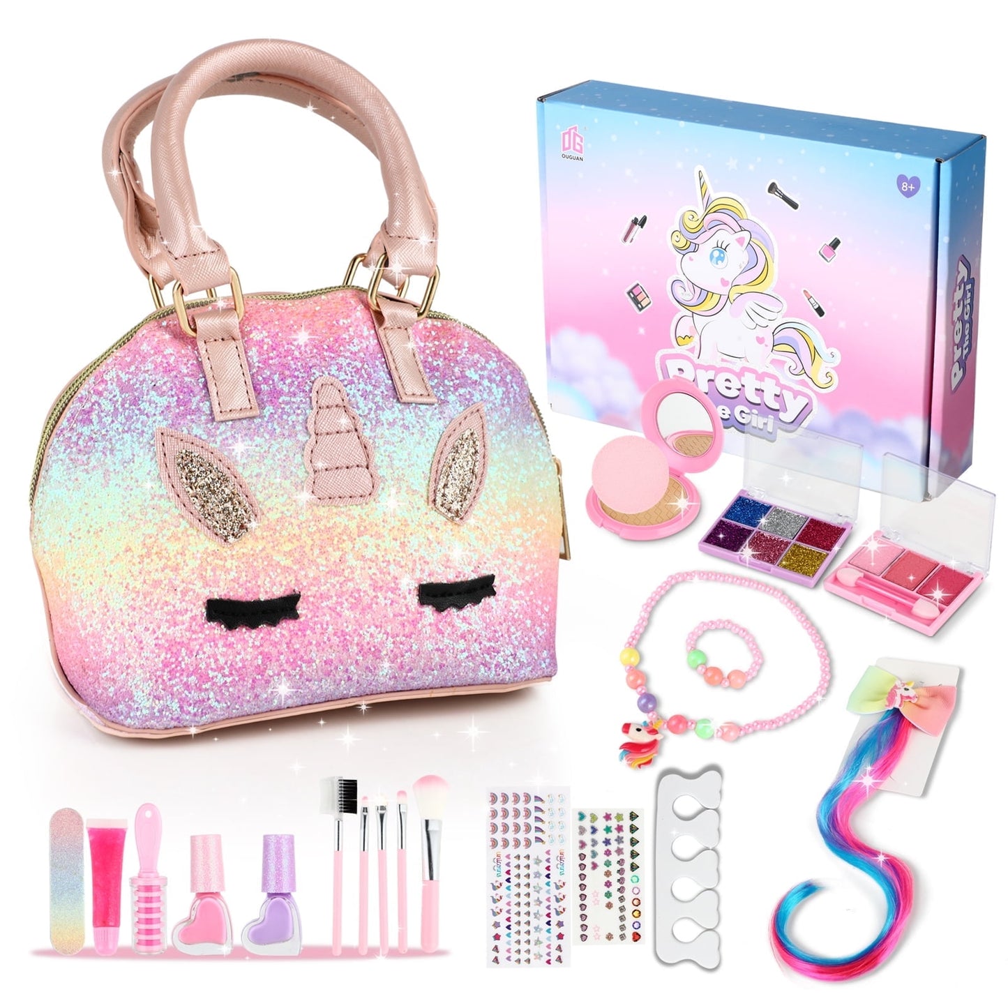 Flooyes Kids Washable Makeup Sets for Girls -Birthday Gift for Kids Toddlers