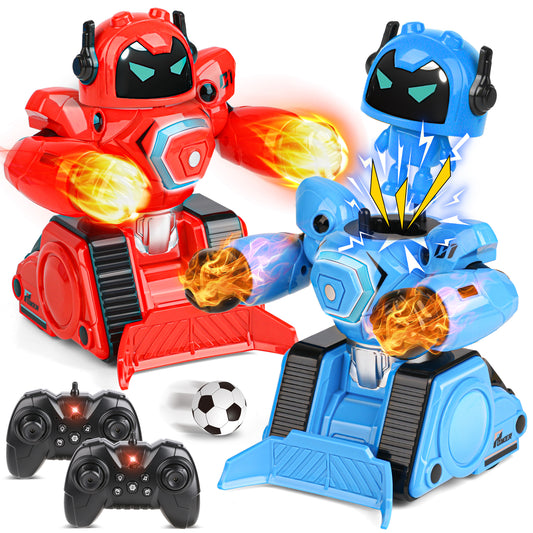 Flooyes Remote Control Robot Toys for Kids, Football Battle Robot Gift for Boys Girls Age 3 4 5 6 7 8+