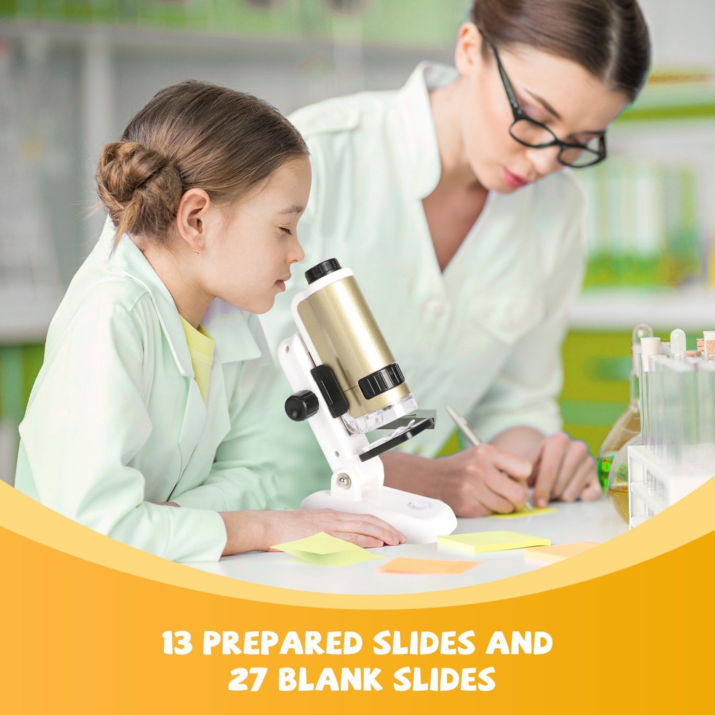 Microscope 100X-250X Kit for Kids 8 9 10 11 12 Years, Educational STEM Toys Birthday Gift for Kids Boys Girls Ages 8-12 Years.