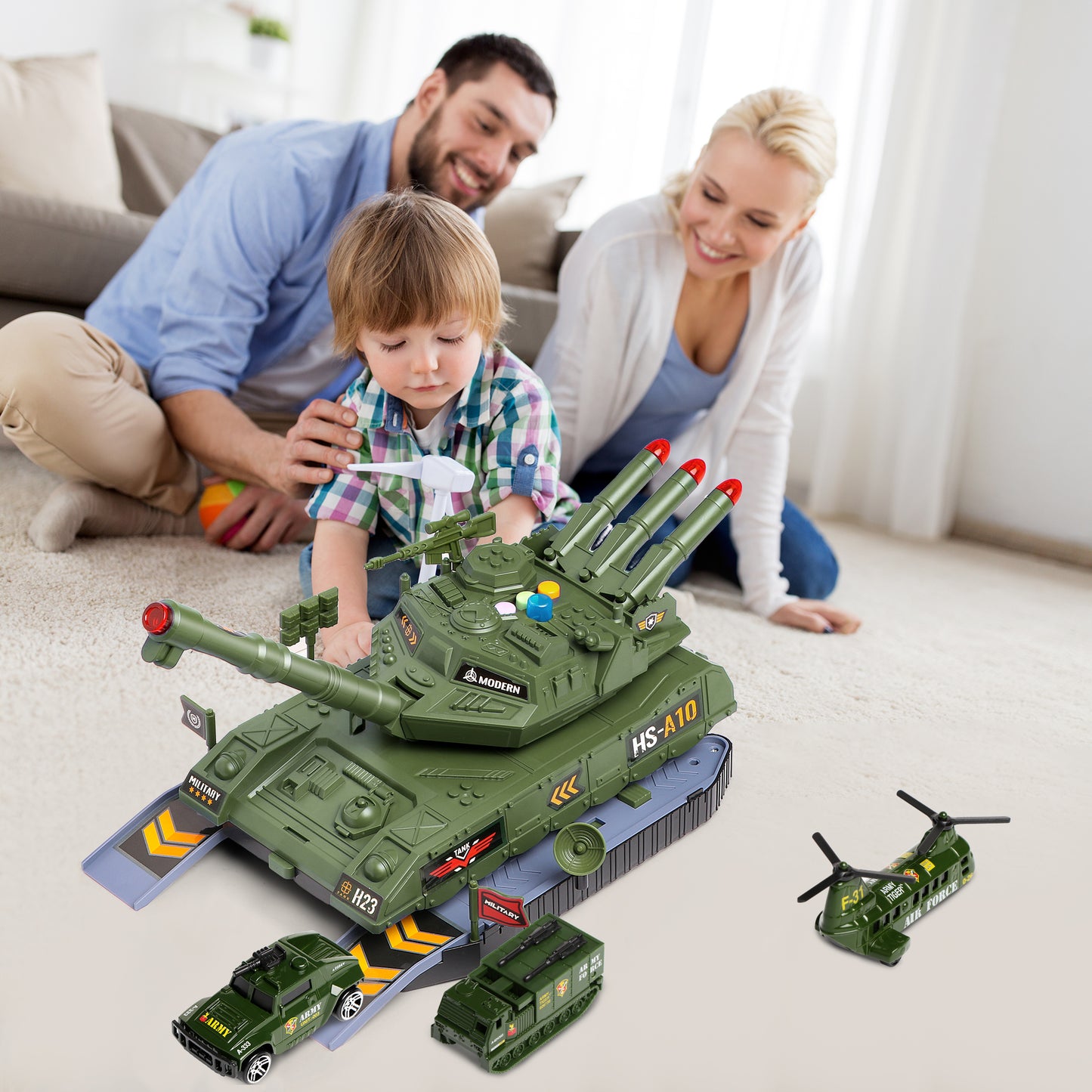 Tank Army Toy Sets for Boys Ages 3 4 5 6 7 8+ Years, Military Tank Vehicle Playsets with Realistic Light and Sound,3 Pack Mini Alloy Army Vehicles Christmas Gift for Kids Boys 3-8 Years Old.