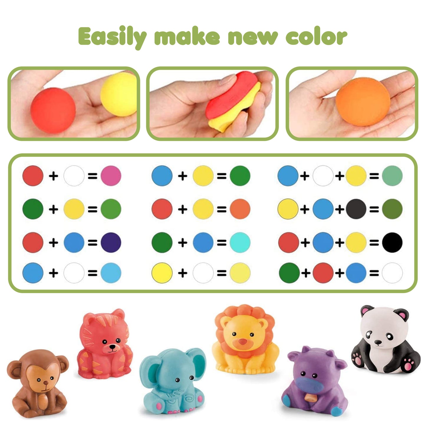 Color Dough Toys Pasture Park Dough Set Creations Tools for Kids 3 Years and Up