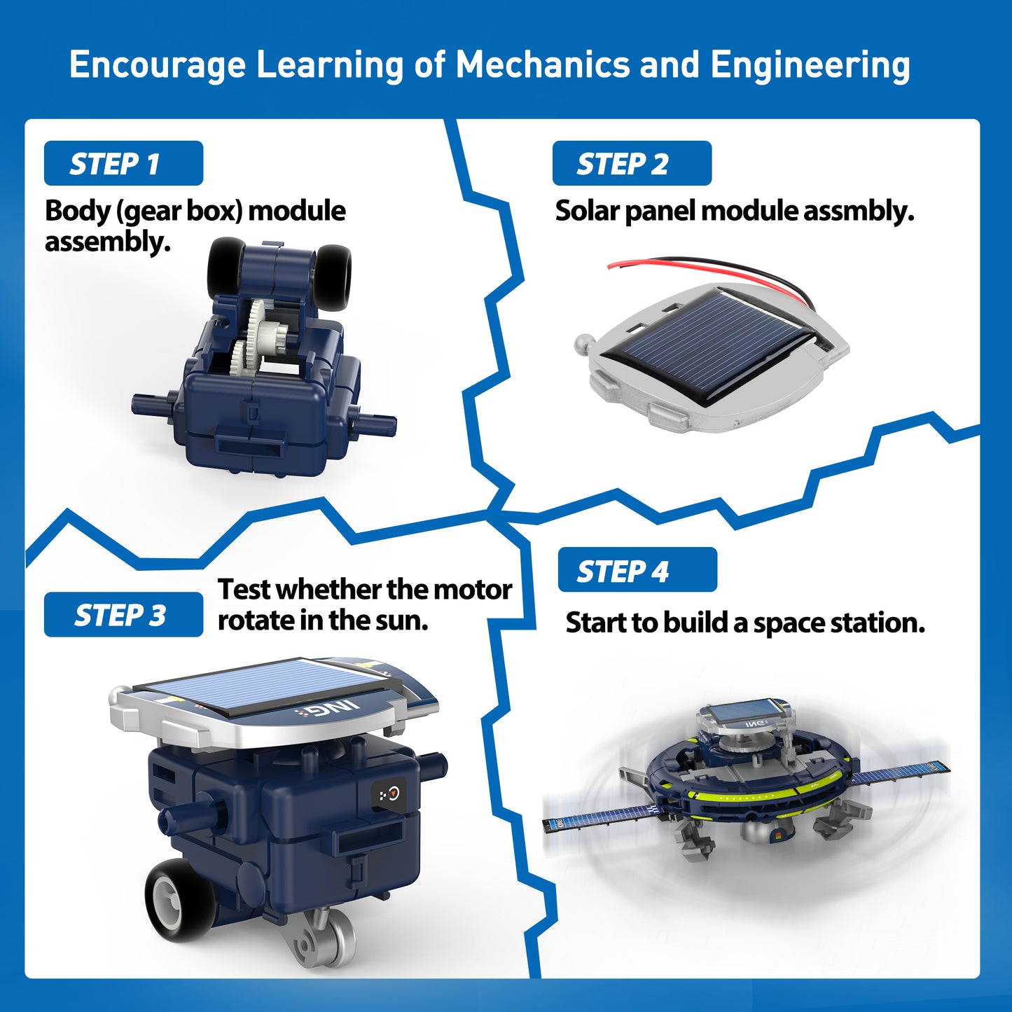 STEM Toys, 6-in-1 Space Solar Robot Kit Toys for Boys Ages 8 9 10 11 12 Years, Christmas Birthday Gift for Kids Age 8 9 10 11 12+ Years ,Educatoinal Learning Science Building Toys.