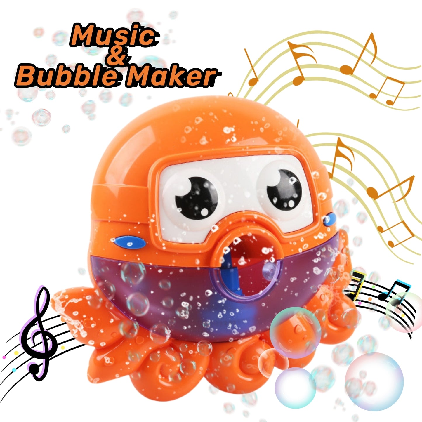 Baby Bath Toy , Bubble Machine for Bathtub with Musical, Bath Bubble Maker Toys, Christmas Gift for Toddlers Babies Girls 1 2 3+ Years.