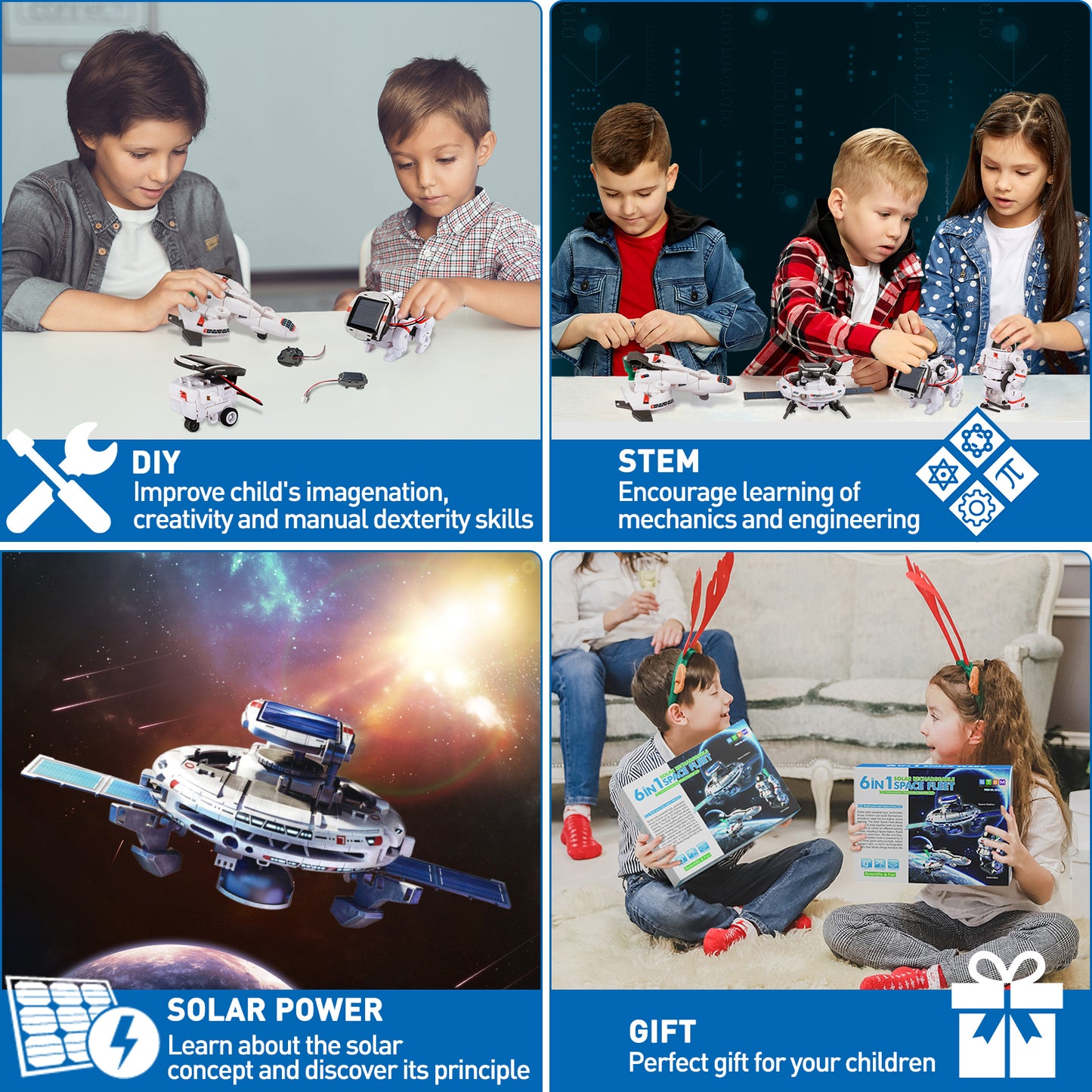 STEM Projects for Kids, Science Kits for Boys,Solar Robot Space Toys Gifts for 8-14 Year Old Teen Boys