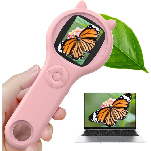 Flooyes Microscope for Kids - Mini Pocket Handheld Microscope for Toddlers