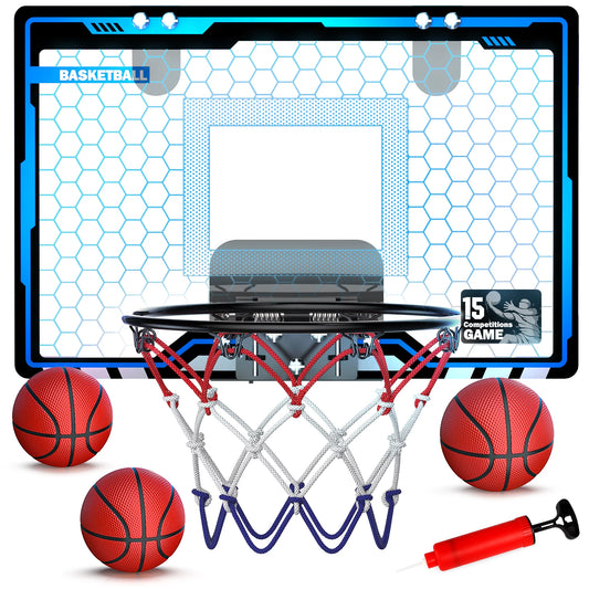 Mini Basketball Hoops for Kids Ages 3 4 5 6 7 8+Years, Basketball Toys for Kids with LED Light, Indoor Toddler Basketball Hoops Set for Boys Ages 3-8 , Birthday Christmas Gifts.