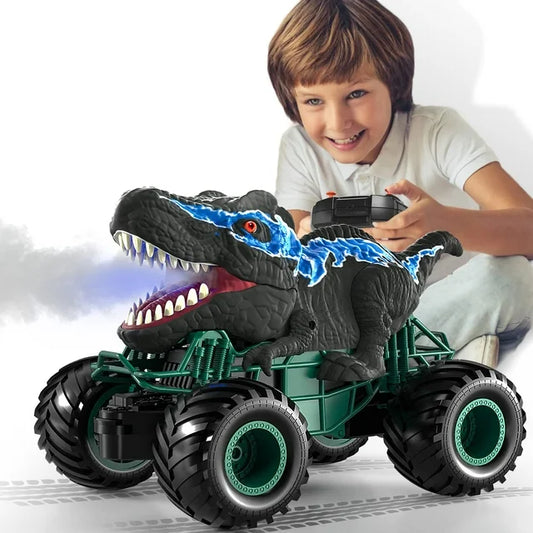 Remote Control Dinosaur Car for Boys Kids Ages 3 4 5 6 7 8+ Years, 2.4ghz RC Dinosaur Truck for Toddlers, Electronic Rc Car with Light Sound & Spray All Terrain Car for 3 4 5 6-8 Kids (5.0) 5 stars out of 1 review 1 review