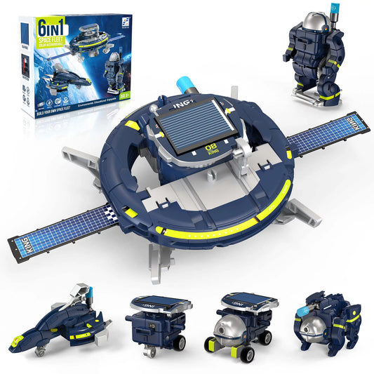 STEM Toys, 6-in-1 Space Solar Robot Kit Toys for Boys Ages 8 9 10 11 12 Years, Christmas Birthday Gift for Kids Age 8 9 10 11 12+ Years ,Educatoinal Learning Science Building Toys.