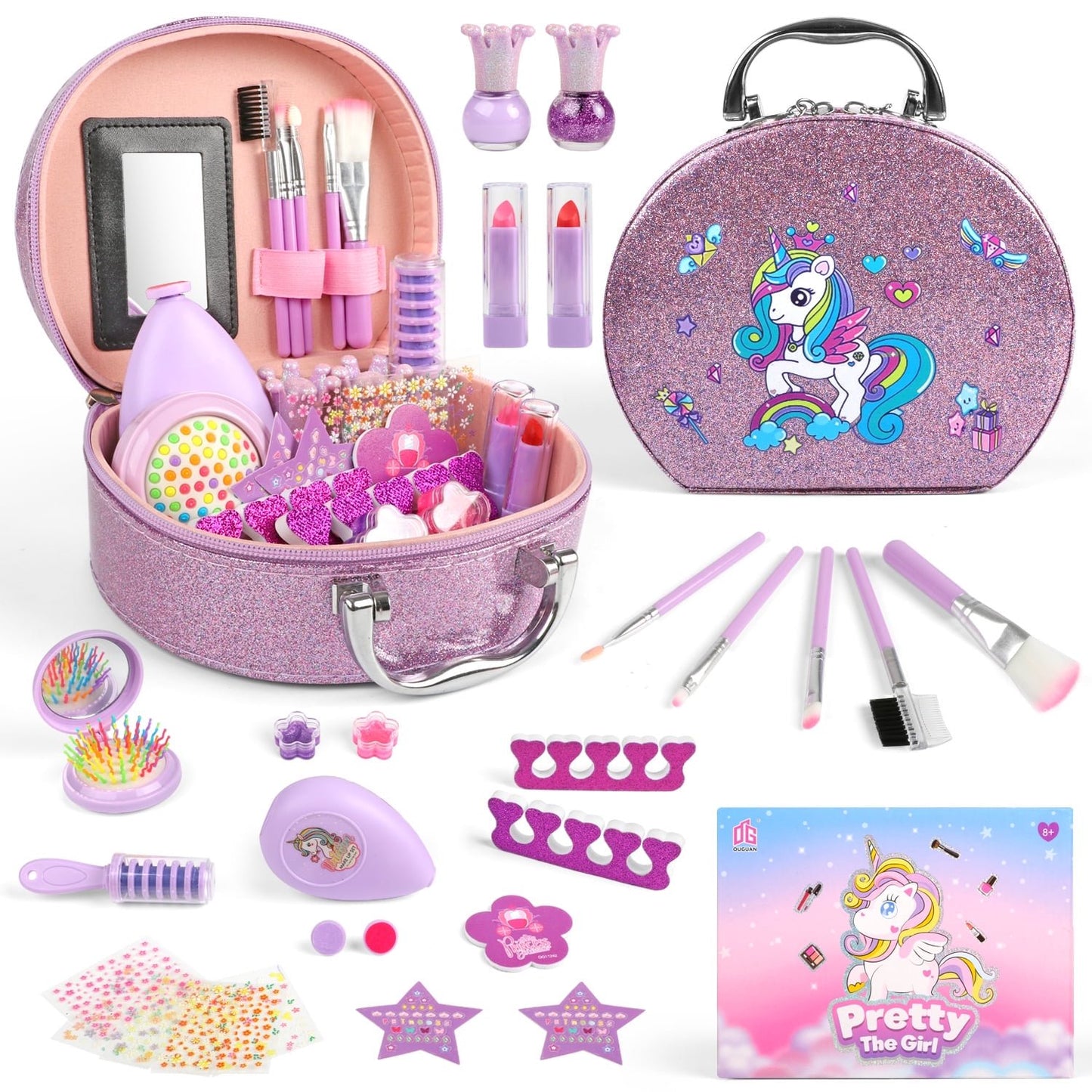 Flooyes Kids Makeup Kit for Girls, Christmas Birthday Gift for Kids Toddlers