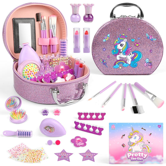 Flooyes Kids Makeup Kit for Girls, Christmas Birthday Gift for Kids Toddlers