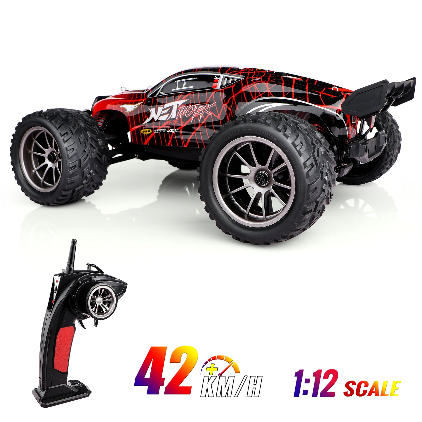 RC Cars Kids Large Remote Control Car 1/12 Scale High Speed RC Car for Adults Boys