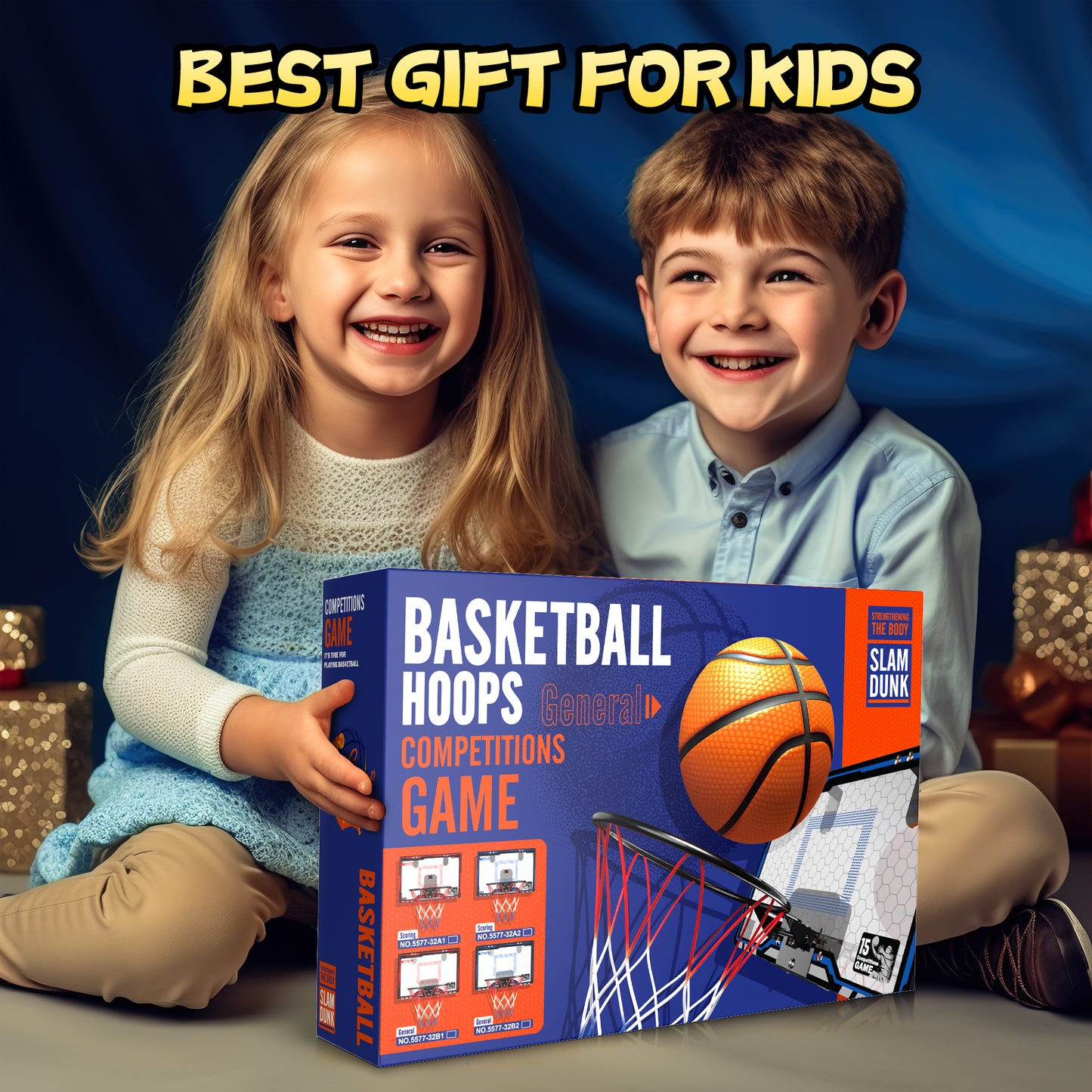 Mini Basketball Hoops for Kids Ages 3 4 5 6 7 8+Years, Basketball Toys for Kids with LED Light, Indoor Toddler Basketball Hoops Set for Boys Ages 3-8 , Birthday Christmas Gifts.